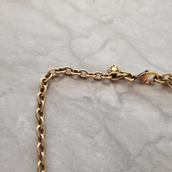 💙 J.Crew Blue Black Rhinestones Crystals Iridescent Cluster Statement Necklace - Picture 2 of 15